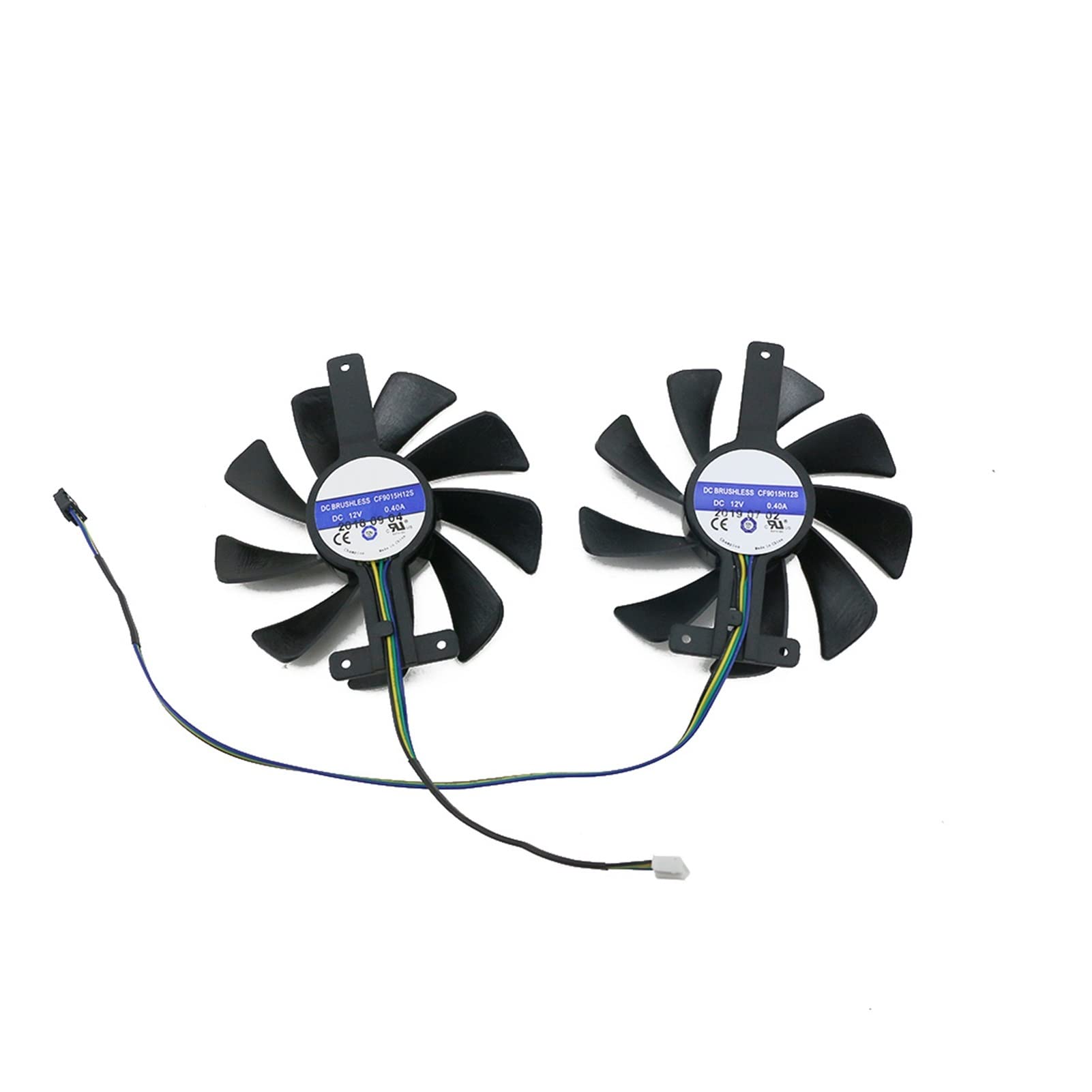 yaoqijie CF9015H12S Tarjeta de gráficos Ventilador Tarjeta de Video Fan de enfriamiento Compatible con Inno3d RTX 208 0ti 2080 ti 2070 Gemelo x2 Parte de reparación de gráficos Lasting