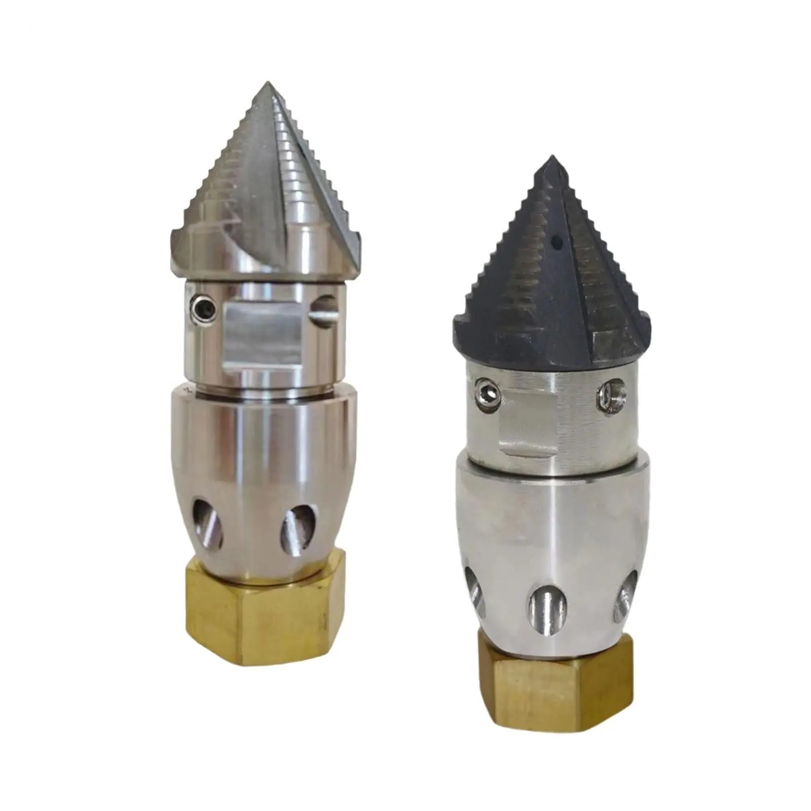 Ugello for getto d'acqua multifunzionale ed efficiente for la pulizia di tubi da giardino, for la disostruzione di fognature e finestre, idropulitrice(Black)