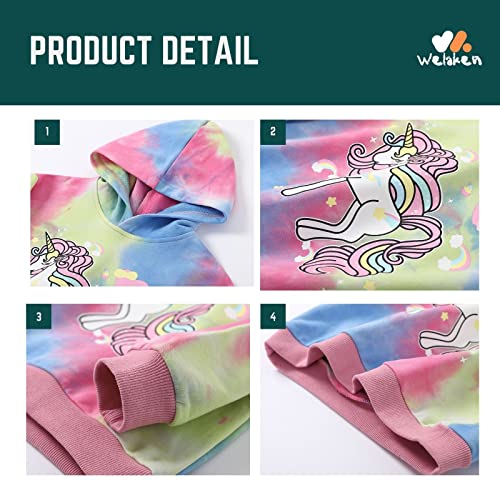 Image of WELAKEN Sweatshirts for Girls Toddler & Kids II Little Girl's Pullover Tops Sweaters & Hoodies