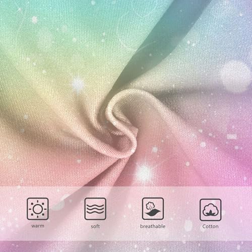 Rainbow Gradient Sparkles Toddlers Underwear Floral 2t Cotton Little Girl Panties Aesthetic Briefs Girls Undies3