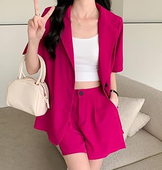 Amazon | [MengFan] スーツジャケット ショートパンツ