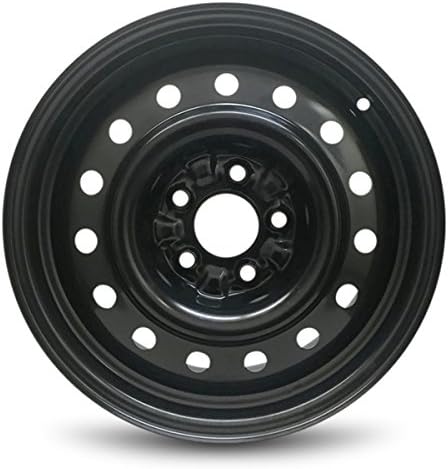 16x6.5 inch OEM Direct Replacement Steel Wheel for Nissan Quest 2004–2010 5-114.3mm Black 16 in Rim 403005Z017