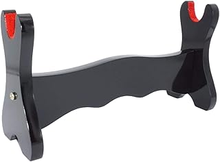 CNLQ Velvet Padded Sword Stand Felt Protect Display Holder Samurai Sword Katana Wakizashi Tanto Holder (1 Layer)