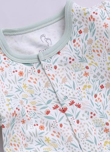 Image of BABYGO Baby Half Sleeve Rompers 100% Cotton for New Born Baby | Daily Suits for Baby Boys & Girls|0-3M| Infant Clothes| Pack of 1