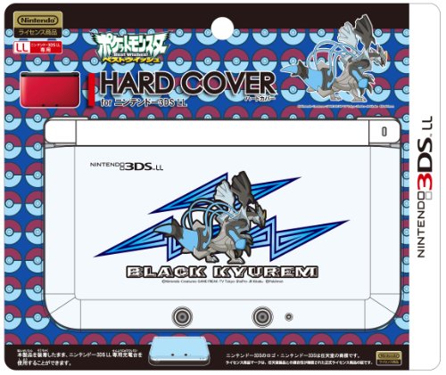 POKEMON Hard Cover for NINTENDO 3DS BLACK KYUREM LL Plastic Overdrive LL