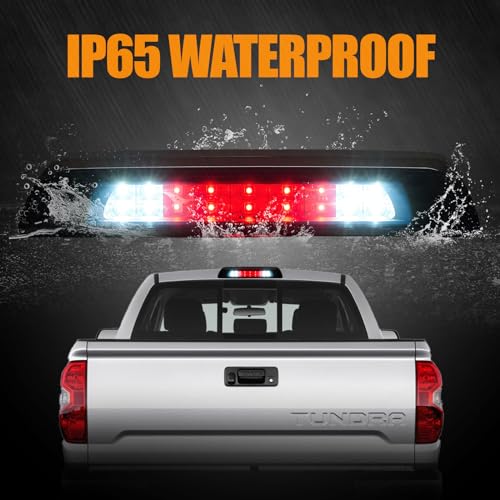 Image of Third 3rd Brake Light LED for 2007-2020 Toyota Tundra, High Mount Rear Brake Lights Assembly for 07-20 Tundra, Waterproof Center Cab Cargo Lamp Stop Light