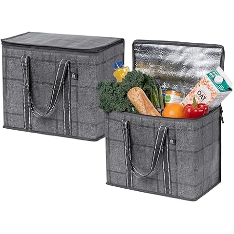 VENO Large Insulated Grocery Bag Pack Cover
