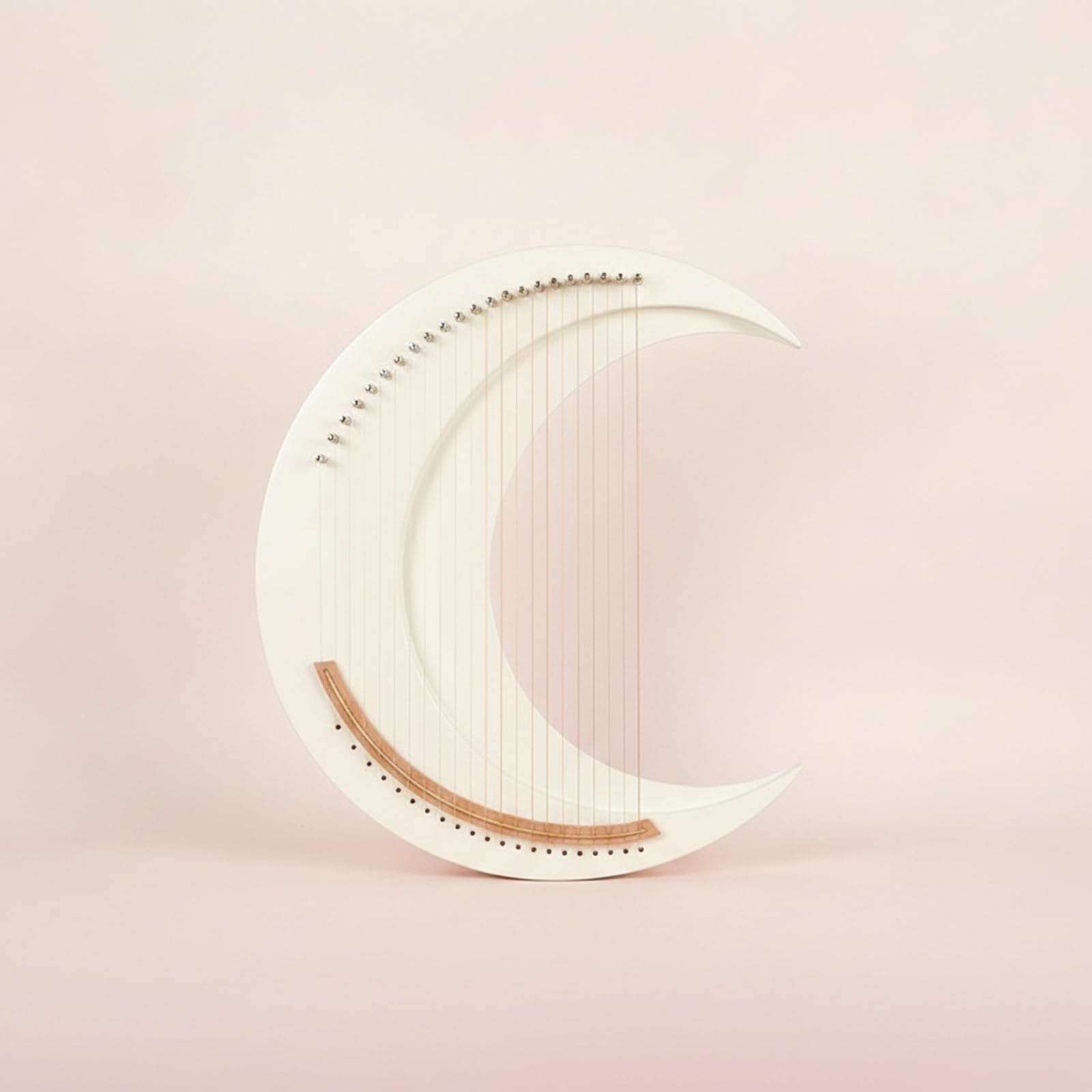Leier Harfe Saiteninstrument Musikinstrument Zupfinstrument mit Eleganter Kurvenform Und Hohlkörper für Vollen Klang Einfach zu Stimmen Und zu Warten für Solo Ensemble Unterricht Wohnzimmer