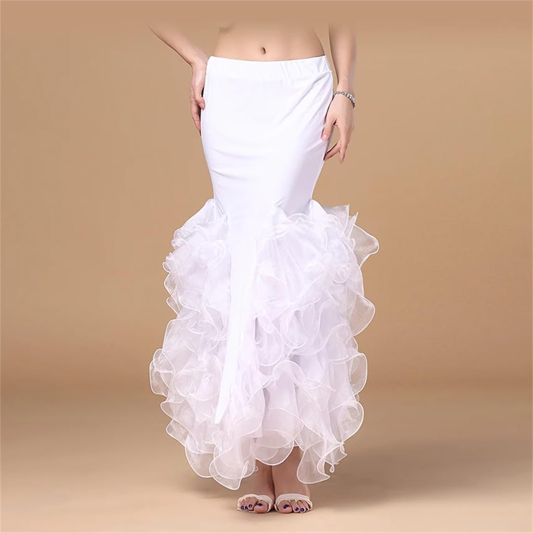 Gonne a Ruota Ampie e svolazzanti, Gonna di Danza del Ventre da Donna Multicolore