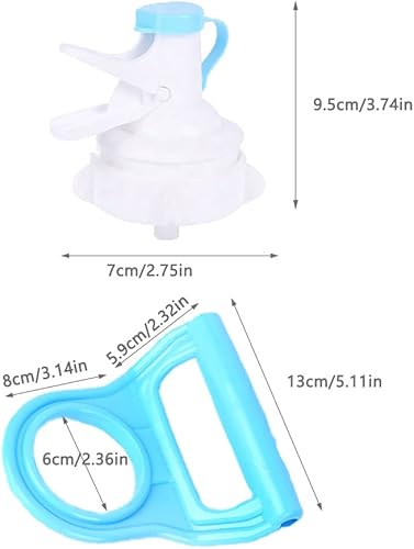 Miniatura 5 de Paquete de 3 válvulas dispensadoras de agua con soporte para botella de agua, dispensador de jarra de agua de 5 galones, grifo para jarra de agua de