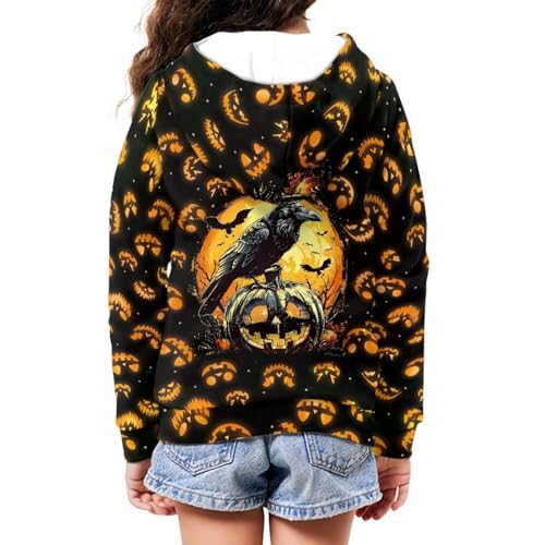 Boys Girls Zipper Hoodie Sweatshirt with Pockets Fall Jacket Outwear Outfits Trendy Clothes Age 6-164