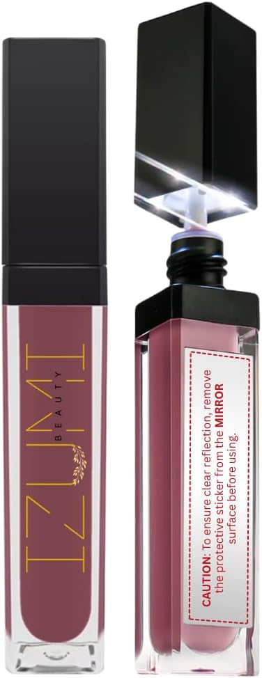QuickGlow | Achieve Perfect Lips Anywhere – LED Light & Mirror Lip Gloss | Perfect for Travelers, Busy Women, Date Night, Students, Makeup Lovers (Milan)