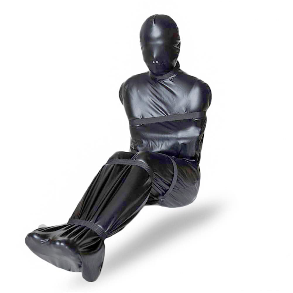 OnundOn Bondagesack Extrem Schlafsack Erotik-Saunasäcke Fetisch Bondage Restraint Kit für Sexspiel Zwangsjacke Kunstleder Sexy Mumie Fesselsack mit 6 Fesselgurte Drogerie & Körperpflege
