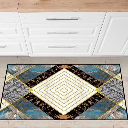 Alfombras cocina antideslizante y lavable de 100x110cm para pasillo y comedor resistente F 4