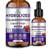 Multi Collagen Peptides Liquid Drop w. Types I II III V X Hyaluronic Acid Vitamin C Biotin for Joint, Skin, Hair & Nail Health, Hydrolyzed Liquid Collagen High Absorption for Women Men Grass Fed
