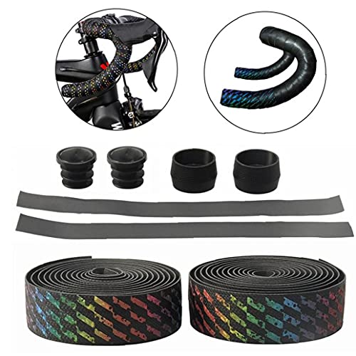 Fietsstuur Tapes, Bar Tape Handle Wraps met stuurdoppen voor Fietsen Road Bike, Non-Slip schokdempende - Image 7