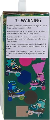 Miniatura 10 de Dino - Patines de ruedas para niños y niñas, WESKIFAN Dinosaur Quad Skating Shoes con ruedas brillantes y tamaños ajustables para principiantes para