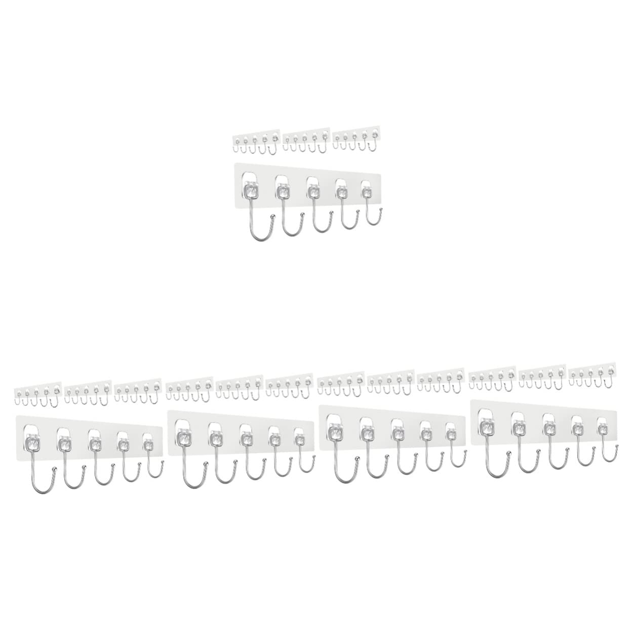 12 Perchas Autoadhesivas para Servicio, Marca de Taller, Sombreros de Garaje sin Almacenamiento, Perchas montadas en Llaves, calcomanía de Sombrero de Acero Inoxidable para Colgar