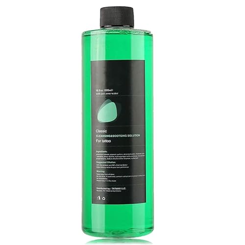 Jabón de espuma verde, jabón de limpieza de tatuajes, solución calmante para tatuajes, accesorio para aliviar la piel, cuidado posterior, uso en la