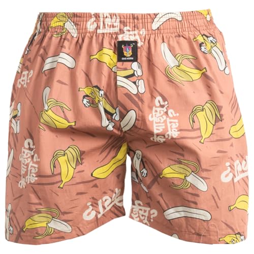 ONE Horn - Banana Or Kera Printed Boxer Shorts for Men | 100% Cambric Cotton | 60x60 Thread Count | Soft Waistband