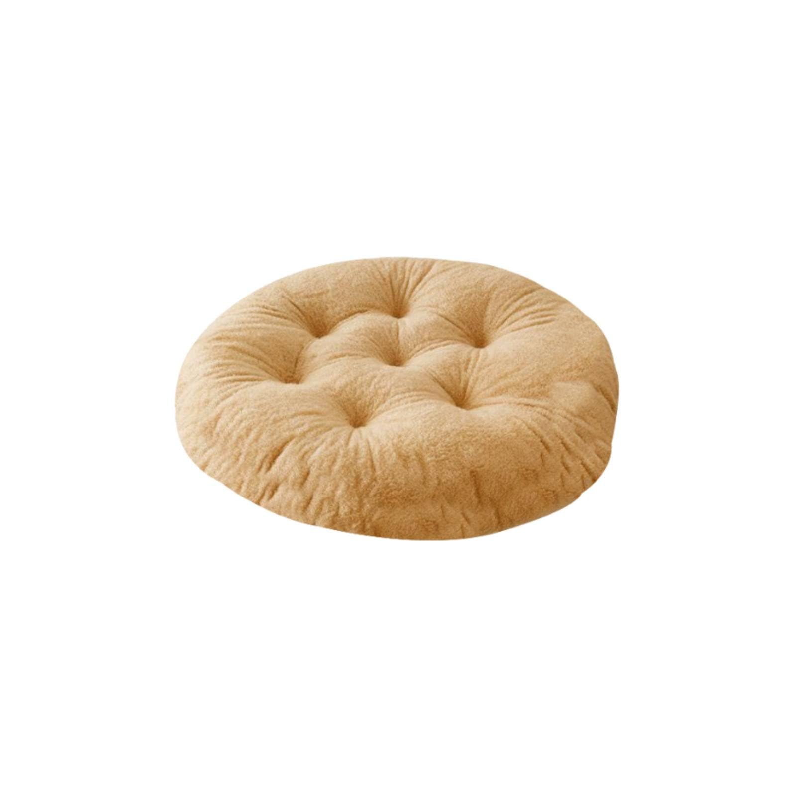 Machine Washable Soft Hanging Chair Cushion Easy to Clean Round Tufted Cushion Thickened Moon Chair Replacement Pad All-Season Comfort for Indoor, Outdoor, Patio, Bedroom, Camel-image-26