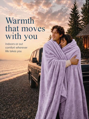 Image of Utopia Bedding Ultra Soft Fleece Bed Blanket Queen Size Lilac (90x90 Inch)
