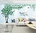 Árbol Pegatinas de Pared 3D Árbol Familia Marco de Fotos DIY Murales Stickers Decoración para Salón, Dormitorio, Oficina, Habitación Pegatinas Pared(1 Verde Izquierda,M-250*130cm)