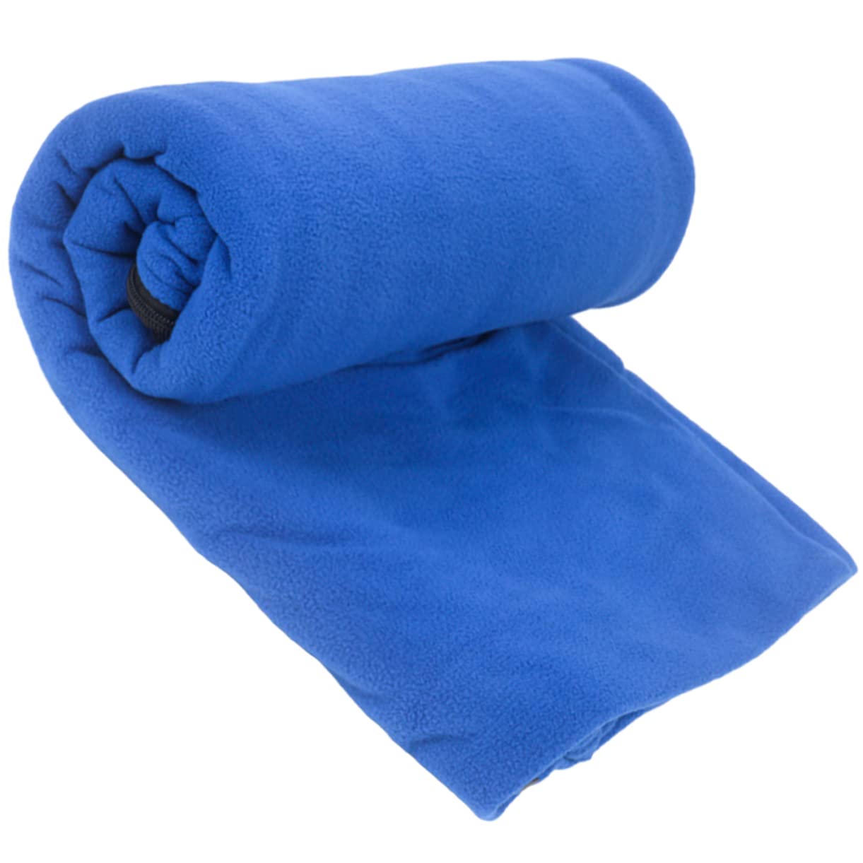 Yardwe Leichter Fleece Schlafsack Faltbar und Tragbar für Camping und Mittagspause Blau