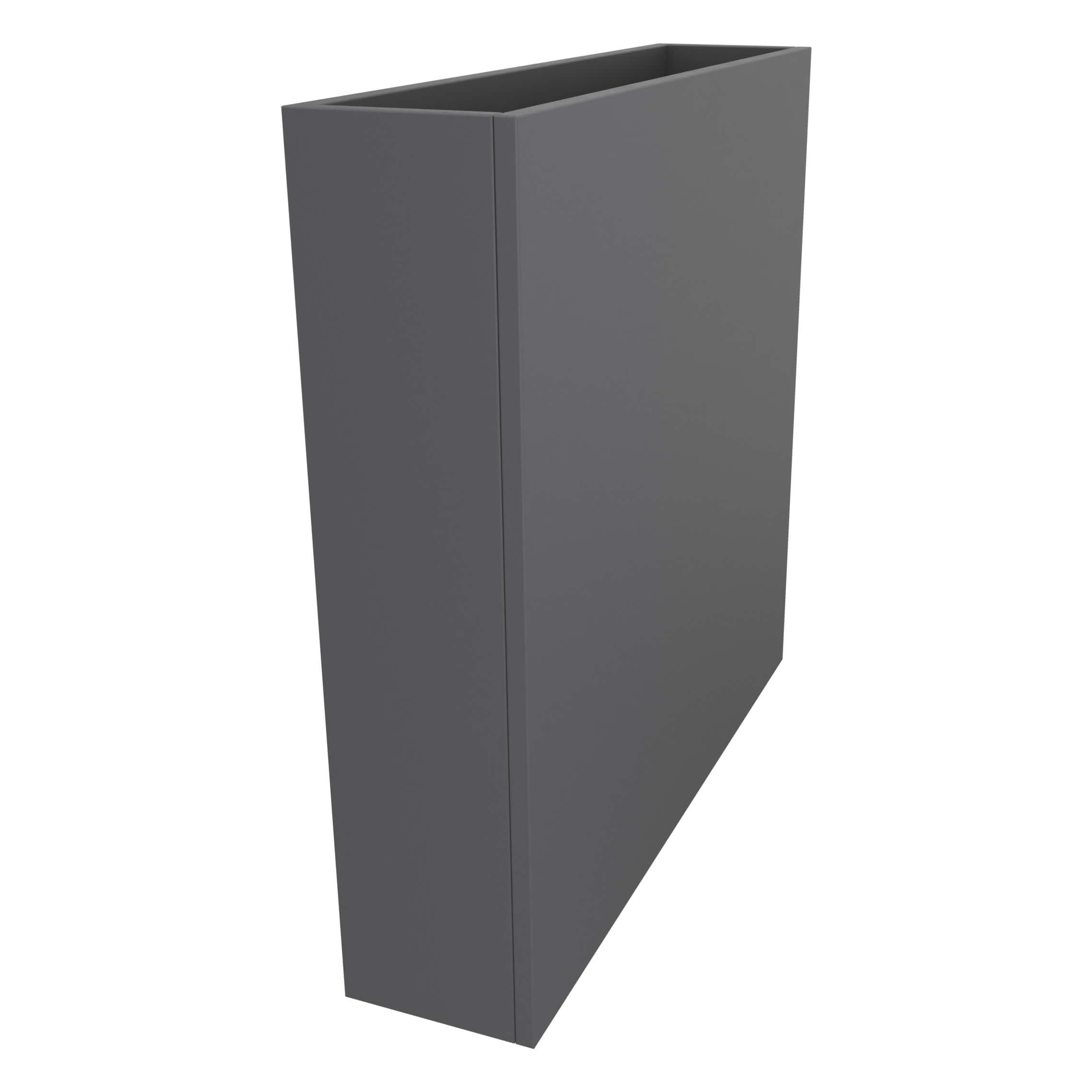 Eigentlich Pflanzkasten Indoor, B80xH77xT18 cm, Pflanzenkübel aus Holz als Sichtschutz für Schreibtisch, Raumteiler bepflanzbar, Pflanzenbehälter (Gefäß Standard, Anthrazit)