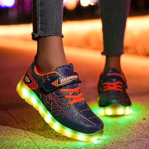 Kids Light Up Sneakers for Boys and Girls, Breathable LED Running Shoes for Toddlers, Comfortable & Non-Slip, Perfect for Play and Sports3