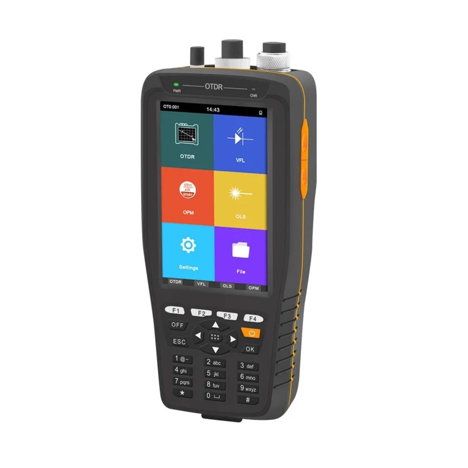 Testeur OTDR TM290D, écran tactile, 1310/1550nm, 60KM, réflectomètre optique dans le domaine temporel for les liaisons de Fiber optique longue distance(UPC)