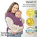 KeaBabies Baby Wrap Carrier - All in 1 Original Baby Carrier Newborn to Toddler Sling, Easy to Wear, Hands Free Bonding, Lightweight, Breathable Infant Wraps (Dark Mauve)