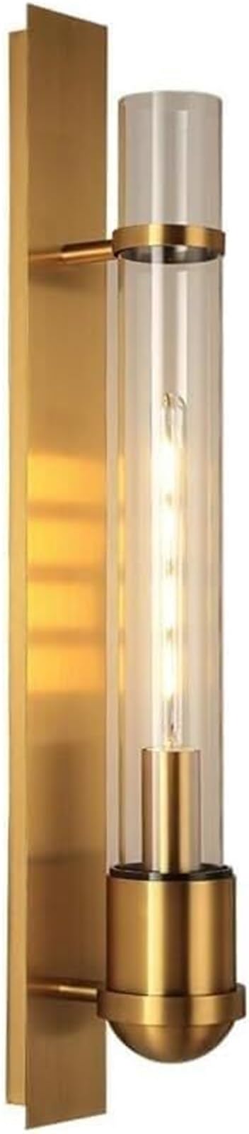 Barra Luminosa lineare in Vetro Mid Century da 23,6", luci da Parete per Interni a LED, lampade da Bagno Lunghe e antiche, Lampada da Montare nel corridoio in Stile Fattoria per l'illuminazi