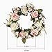 LaHomey 13-Inch Rose Wreath, Home Decoration for Wedding Party, Small