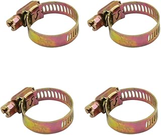 KaberMisr 2020 Metal Hose Clamp, Kviz College, Pipe Linking & Leak Prevention (1/2" - 10-16mm - 4 Piece)