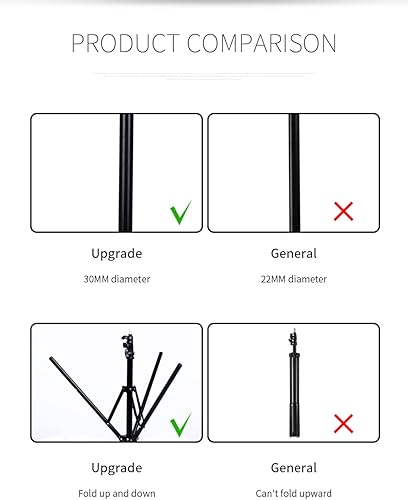 Miniatura 8 de Trípode de cámara web compatible con Logitech Webcam C920s StreamCam Brio C922 C930 C925e C615, soporte de trípode de aluminio de 63 pulgadas, color