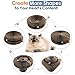 Pawaboo Cat Scratcher Lounge Bed, Multifunctional Collapsible High-Density Corrugated Cardboard Scratching Toy...