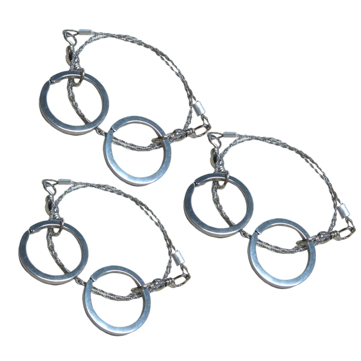 Mipcase 3Pcs Portable Survival Durable Wire Saws for Camping Hiking Hunting Outdoor Activities Lightweight Comfortable Grip for Efficient Use