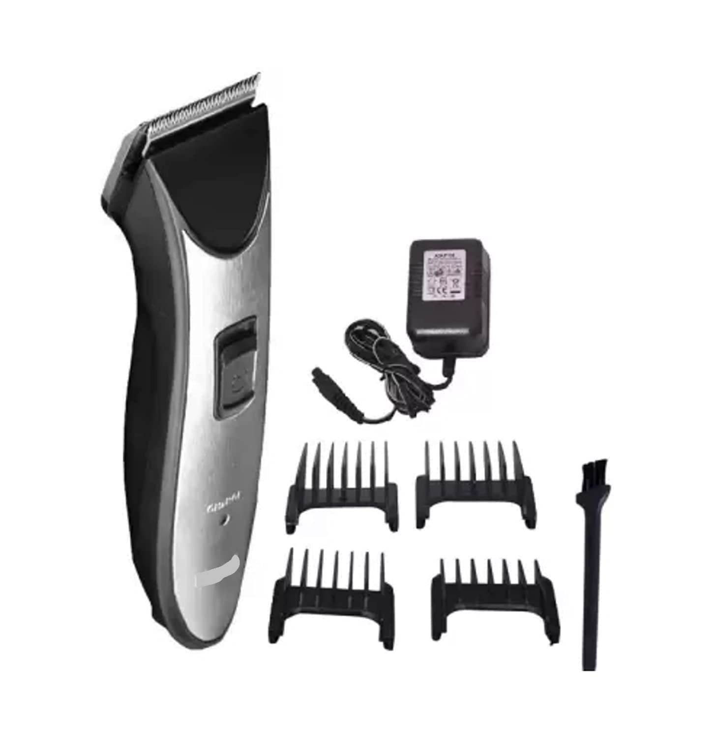 Professional Hair Clipper Design Perfect Shaver And Haircut Rechargeable Beard And Moustaches Hair Machine And Trimming With Cord And Without Cordless Use(Silver),Men