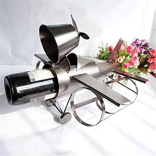 Soporte para vino 1 botella de hierro miniatura 5