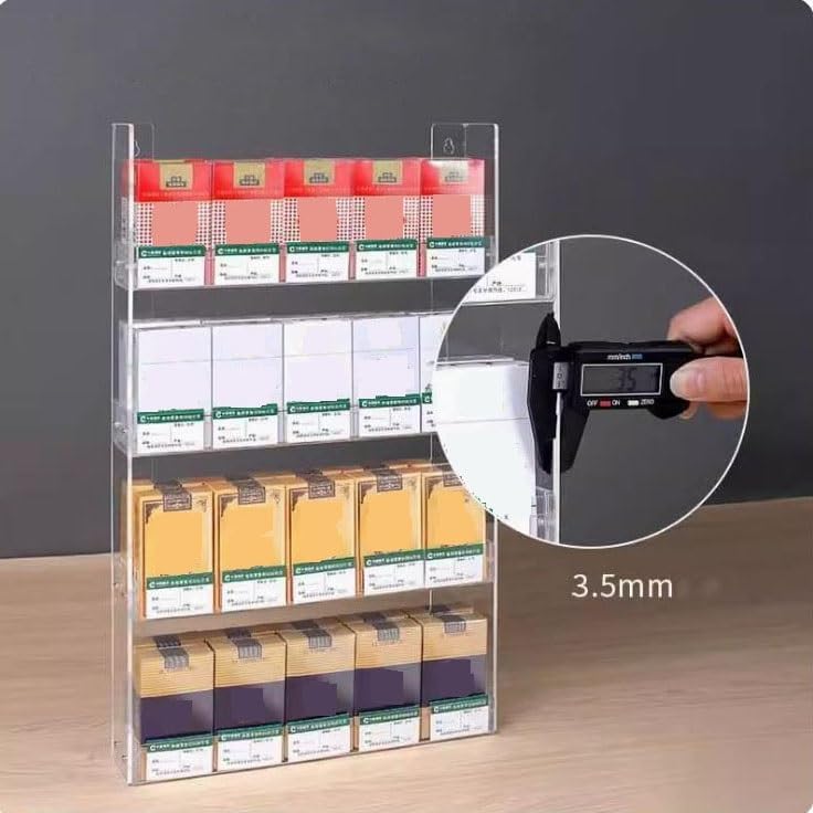Store Display Rack Wall Mounted Storage Rack Supermarket Convenience Store Automatic Cigarette Rack Space Saving Assembled Display Cabinet,Wall Mounted Acrylic Cigarette Display Rack - Clear image 4