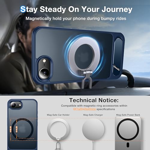 Coque iPhone 16e/17e avec support 2en1 idéal pour vos trajets et appels vidéo - 5