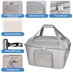 Transportbox Katze, Katzen Transportboxen mit Haustiernest, Faltbare Katzentasche Transporttasche, Hundetragetasche mit Einstellbar Schultergurt für Katzen Kleiner Hund Welpe, Airline Zugelassen – Bild 4