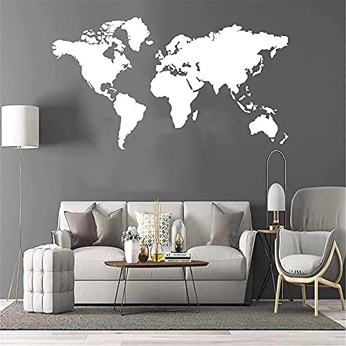 Mapa Del Mundo Creativo Sala De Estar Pintura Decorativa Etiqueta Retro Dormitorio Arte Decorativo Para El Hogar Mural 77X41Cm