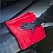 The Rag Company - The 1500 - Heavy Duty Car Drying Towel; Perfect for Trucks, Commercial Vehicles, RVs, Boats, and More; Premium 70/30 Blend Twist Loop Design, 1500gsm, 30in x 30in, Red