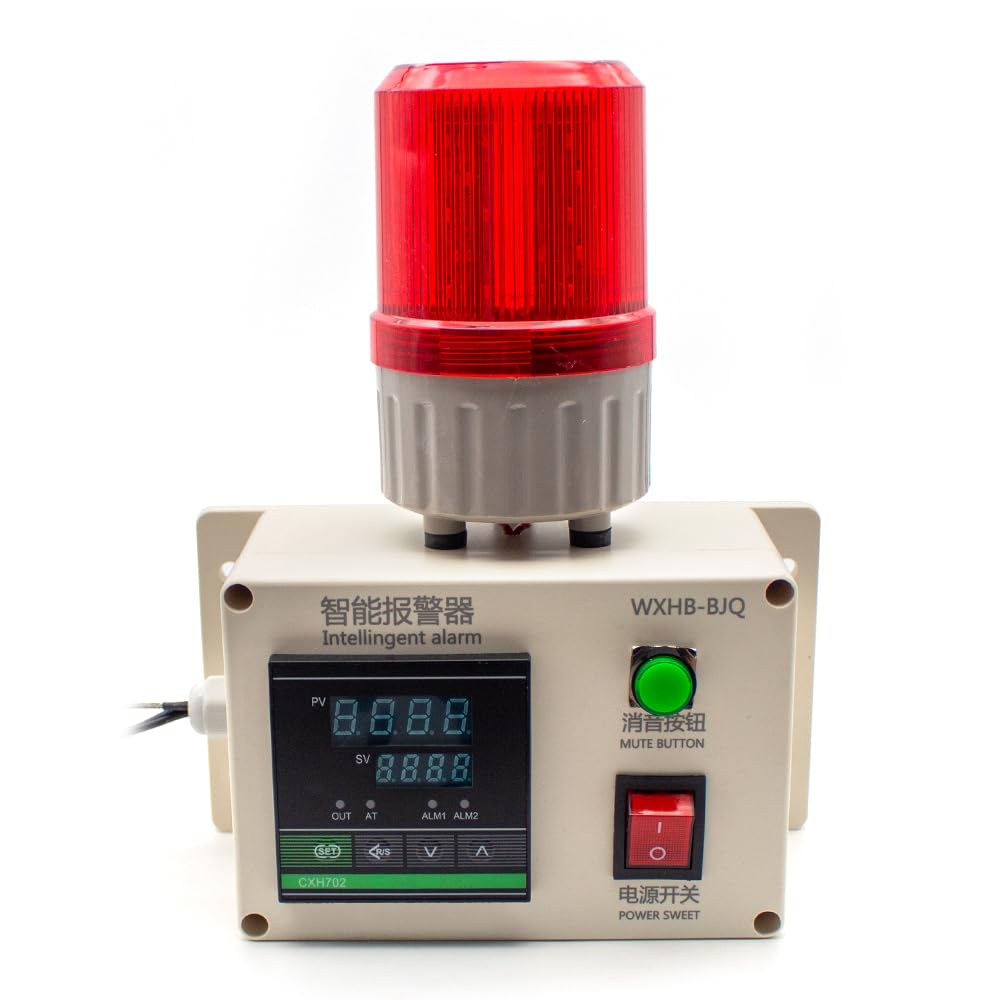 Alarme de Température Intelligente AC 220V, Alerte Haute/Basse 110dB, Précision 0,1°C, pour Cuisine, Entrepôt Frigorifique, Ferme, Serre, 0-400°C