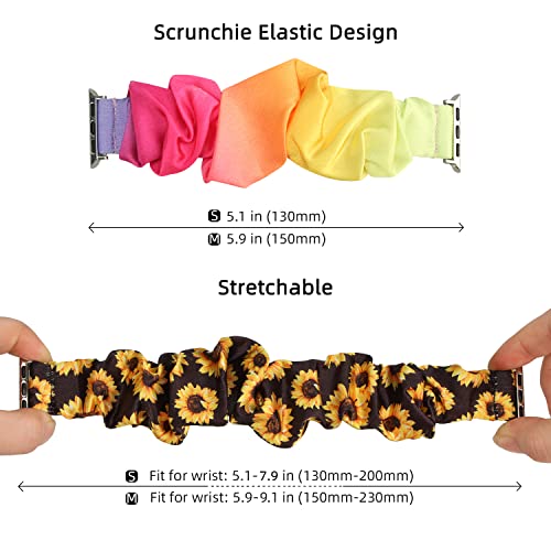 Meideli Compatible with Apple Watch scrunchie Strap - Image 2