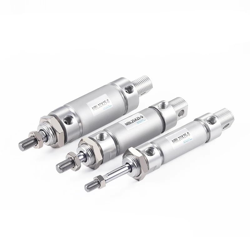 Cilindro neumático MBL25 de aluminio con carrera de 250mm 3