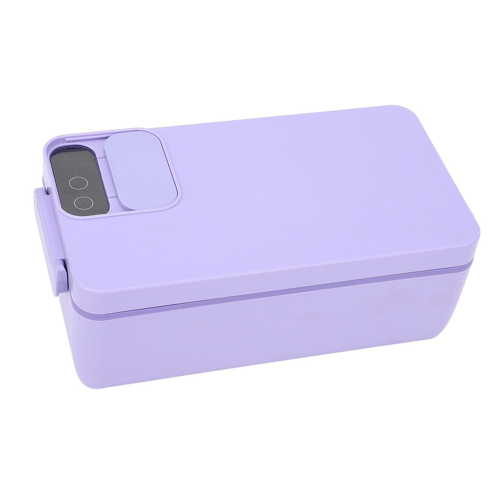 CHICIRIS Lunch Box Elettrico Portatile con Rivestimento in Acciaio Inossidabile 304 Riscaldamento Elettrico per Studenti Impiegati capacità 1 Litro (Viola)