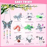 Gifts for 6 7 8 9 10 Year Old Girls Boy: Arts and Crafts Toy for Kids Age 8-10 Diamond Painting Kits Presents for 5-12 Year Old Girl Toys Wind Chime Crystal Suncatchers for Windows Garden Decorations - Image 2